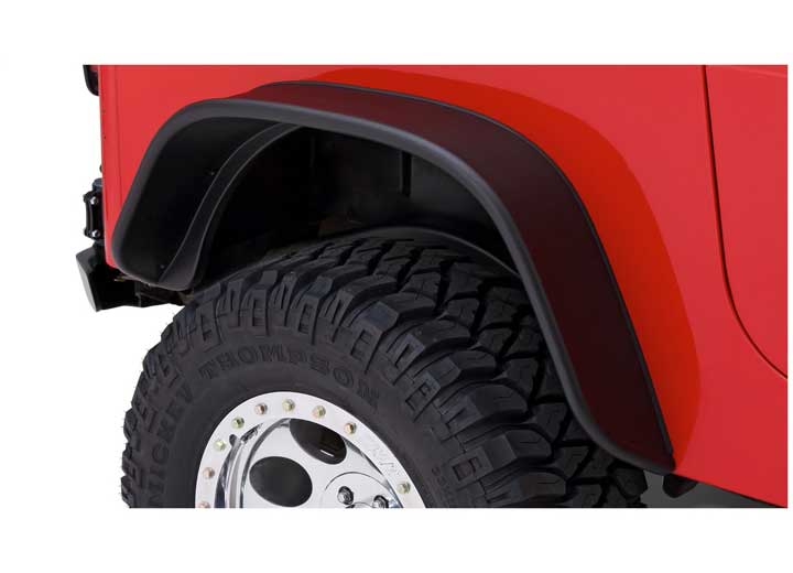 Bushwacker Flat Style 4 PC Fender Flares Wrangler YJ 87-95 by Bushwacker