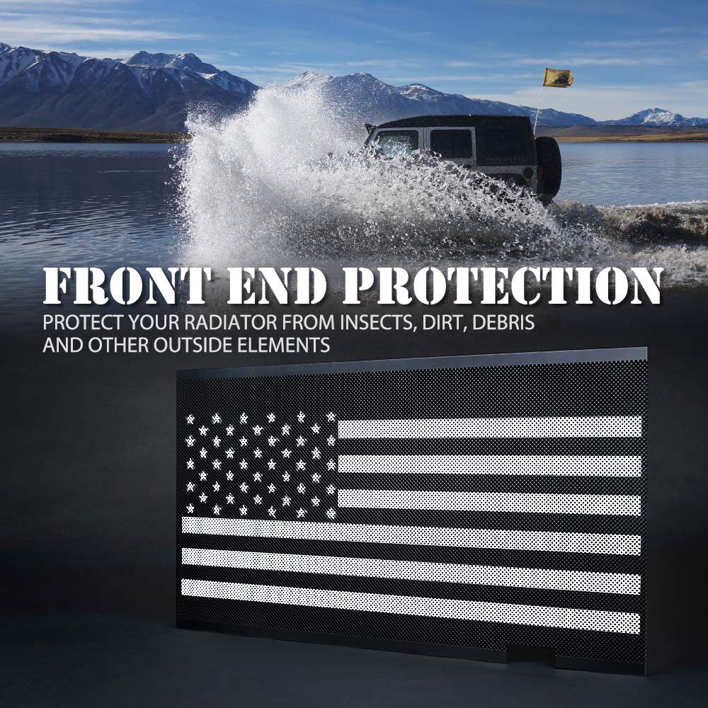 Jeep Grille Insert with American Flag For 2007-2018 Jeep Wrangler JK
