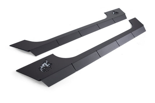 Rocker Cladding - Aluminum Jeep Wrangler JK 2 Door 07-18 by CrawlTek Revolution