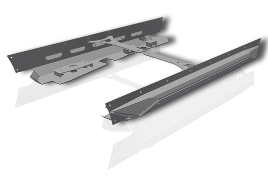 Pyro Mini Boatside Rocker Guard - 5" Stretch Jeep Wrangler YJ/TJ/LJ 87-06 by CrawlTek Revolution