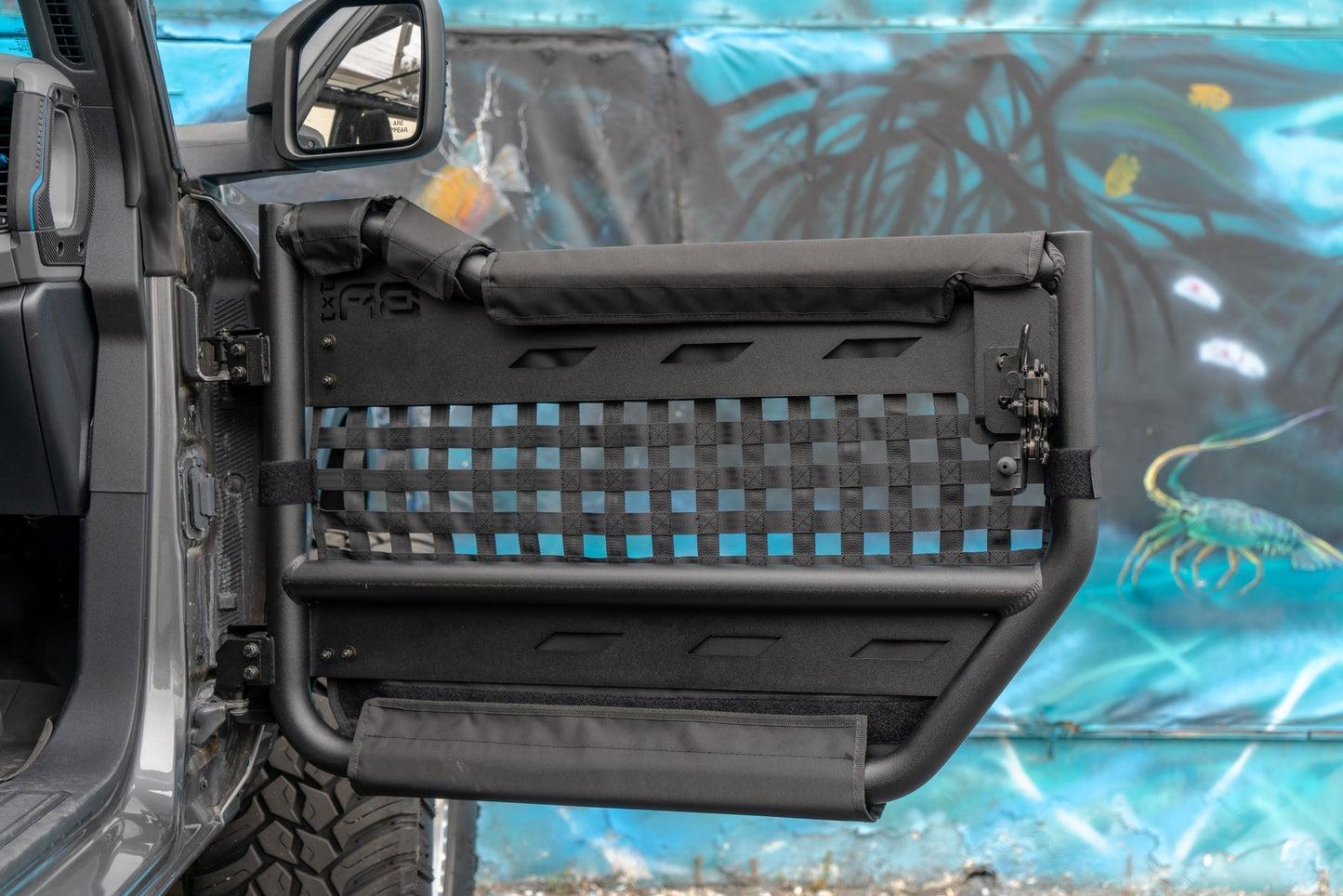 2021-2024 FORD BRONCO (4DR) FRONT TUBE DOORS WITH WEBBING, PAIR