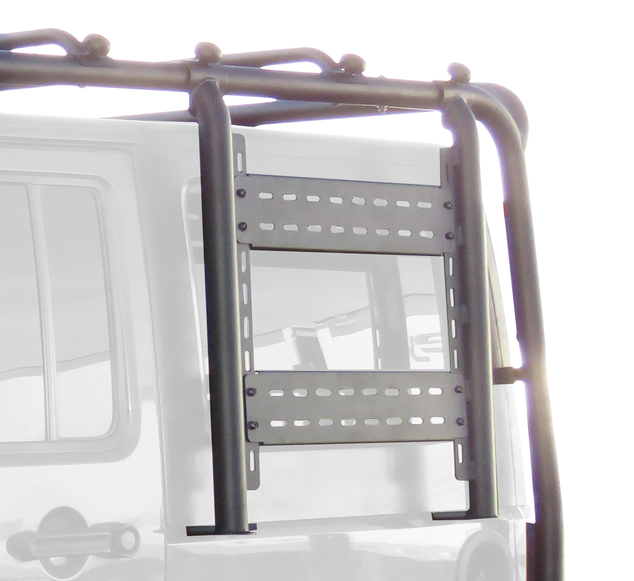 Durable Jeep Wrangler JK Cargo Roof Rack Accessory Mount Pair - Off-Road Utility