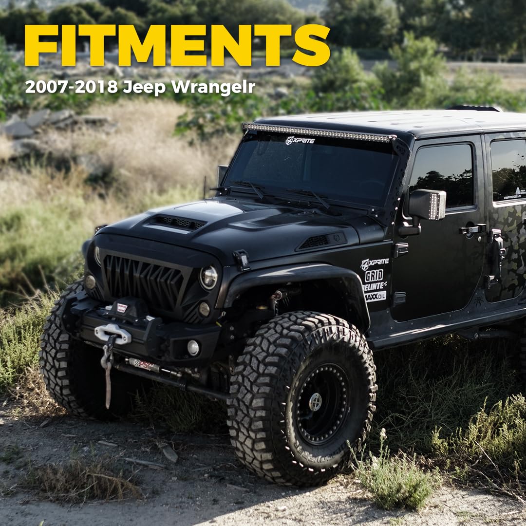 Jeep Wrangler JK Hood with Visible Engine Interior  | ZR1