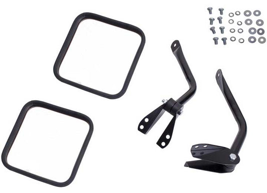 Door Mirror Kit, Black Jeep CJ, Scrambler 55-86 by Omix