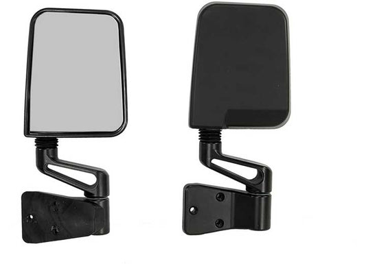 Door Mirror Kit, Black Jeep Wrangler 87-02 by Omix