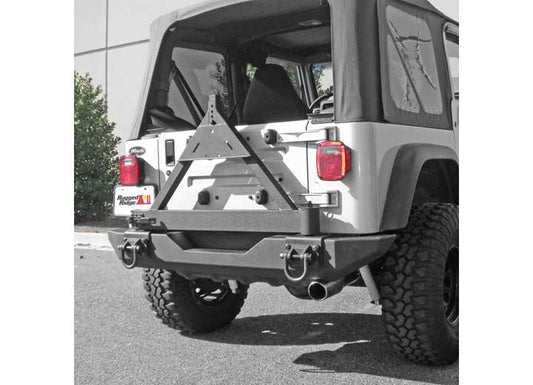 Tire Carrier XHD Rear Bumper CJ & Wrangler 76-06 by Rugged Ridge