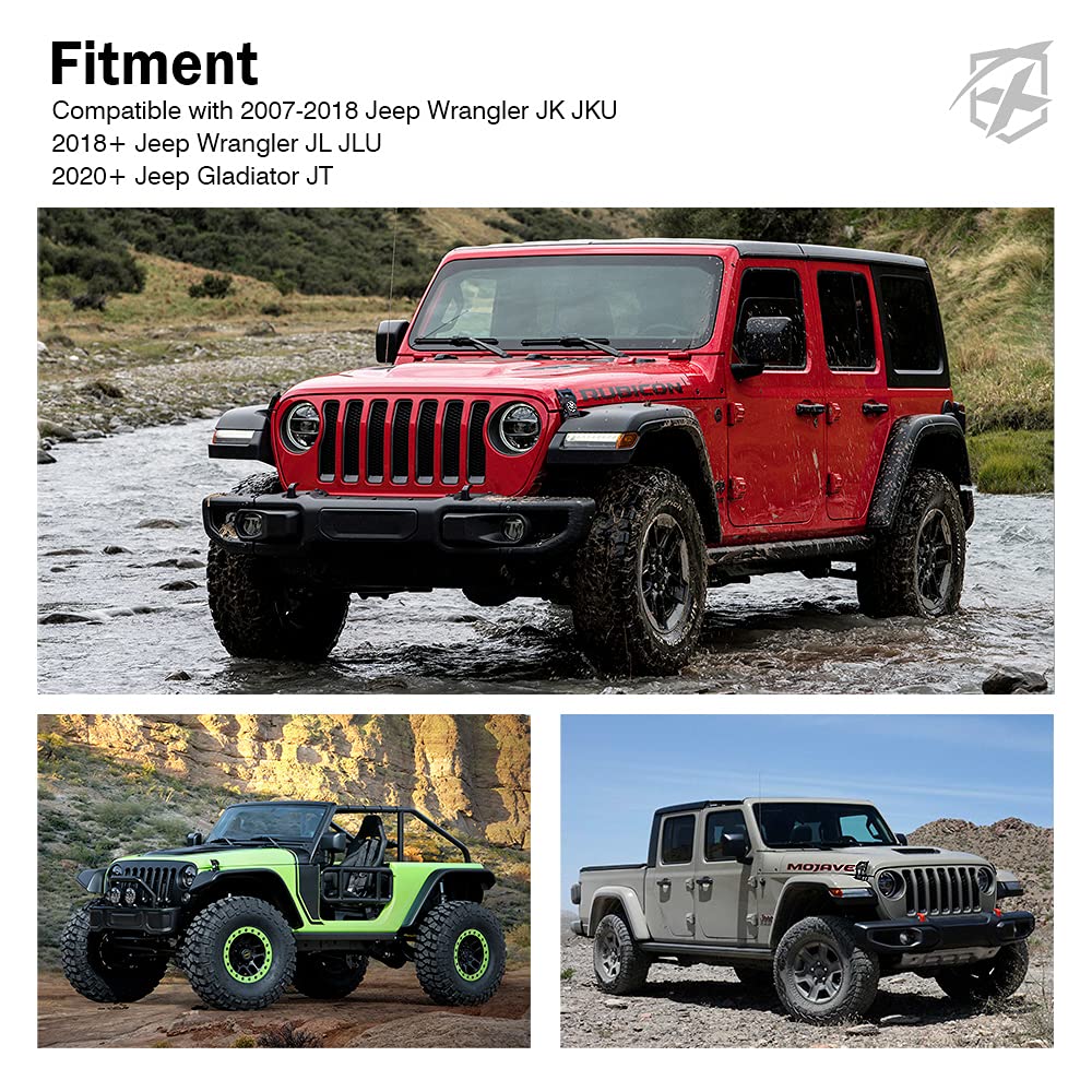 Jeep Wrangler Aluminum Hood Latch with Star