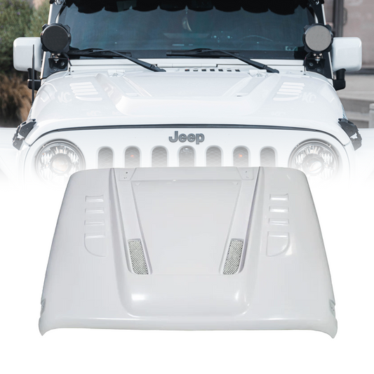 Jeep Wrangler JK Fiberglass Hood | Transformer Series