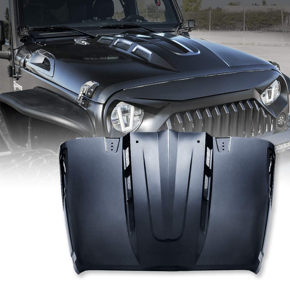 Jeep Wrangler JK Heat Dispersion Hood | Avenger Series