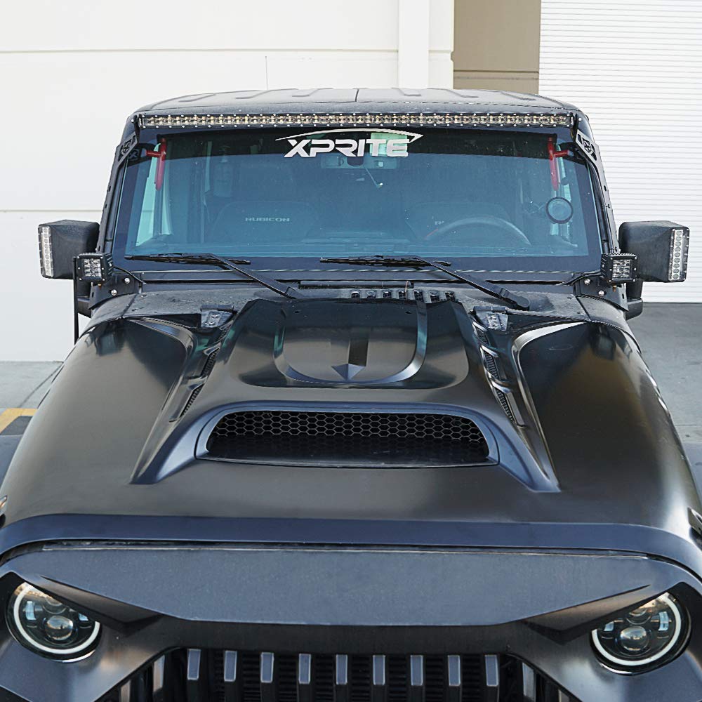 Jeep Wrangler JK Hood with Functional Air Vents | Piranha Series