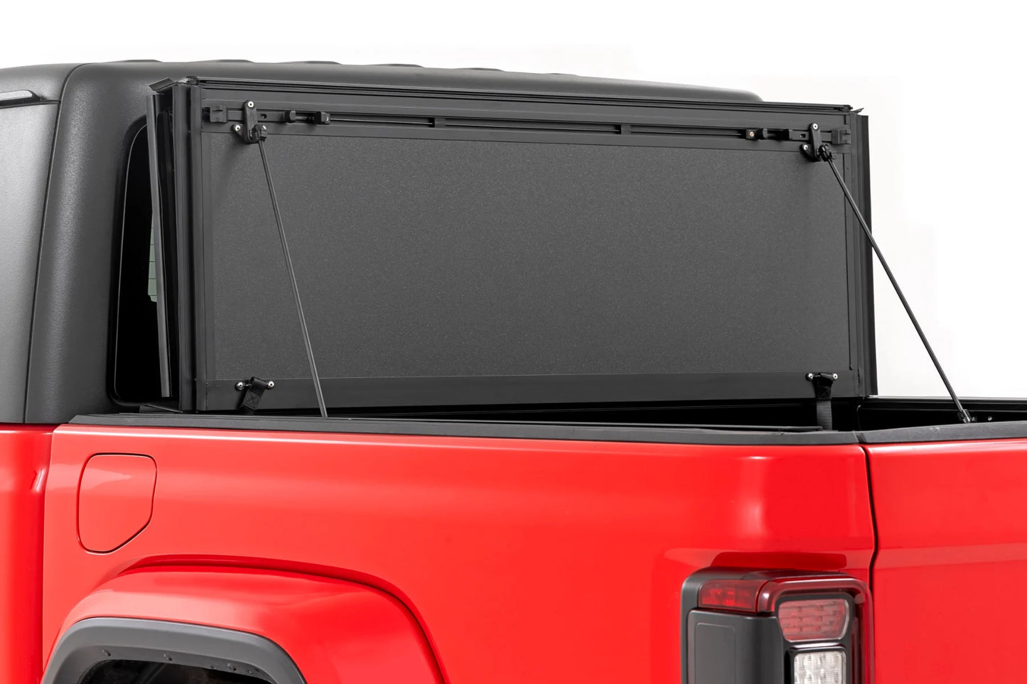 Hard Tri-Fold Flip Up Bed Cover Jeep Gladiator JT 4wd 20-25 by Rough Country