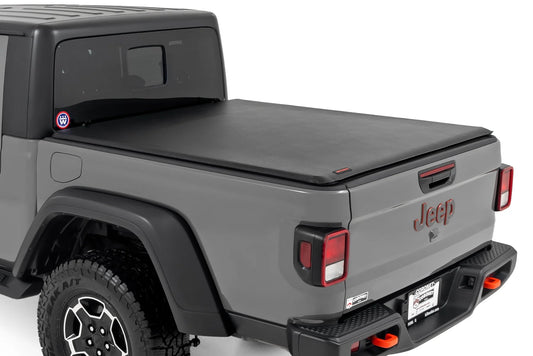 Soft Roll Up Bed Cover 5 Bed Jeep Gladiator JT 4WD 20-25 by Rough Country