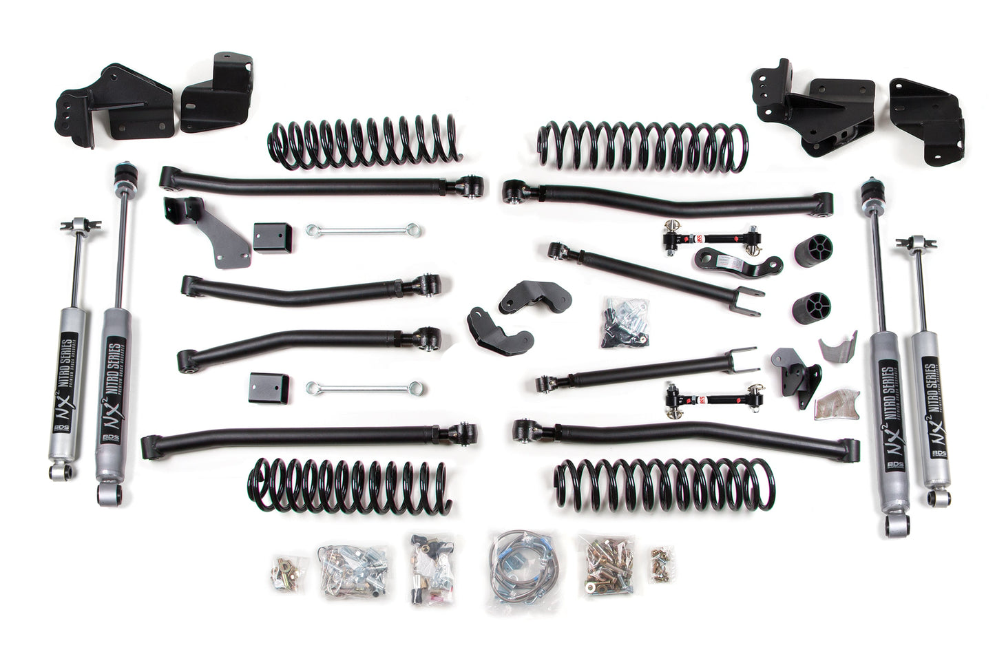 4.5 Inch Lift Kit Long Arm Jeep Wrangler 4-Door JK 07-18 by BDS Suspension