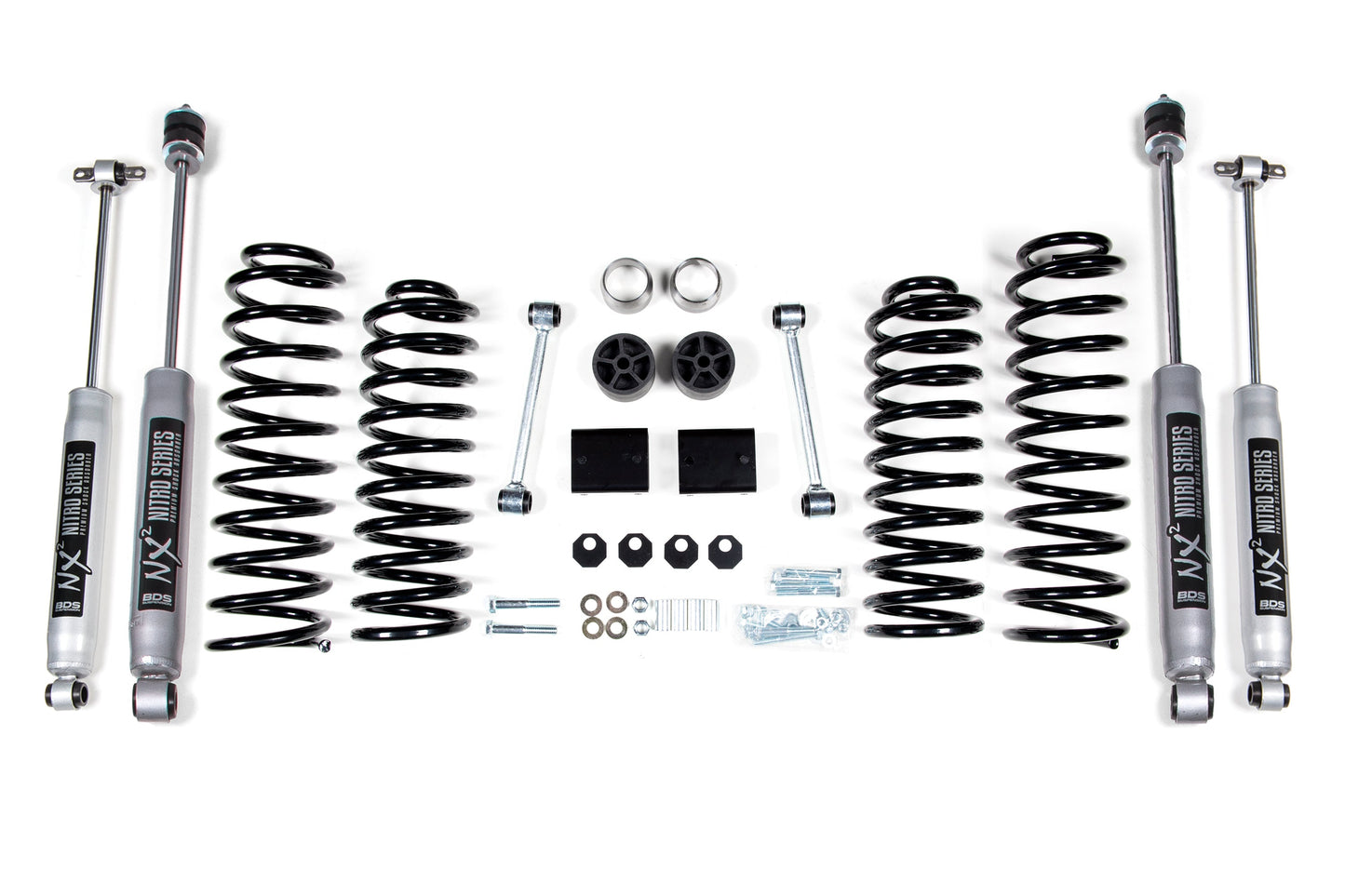 2 Inch Lift Kit Coil Spring Jeep Wrangler JK 4-Door 12-18 by BDS Suspension