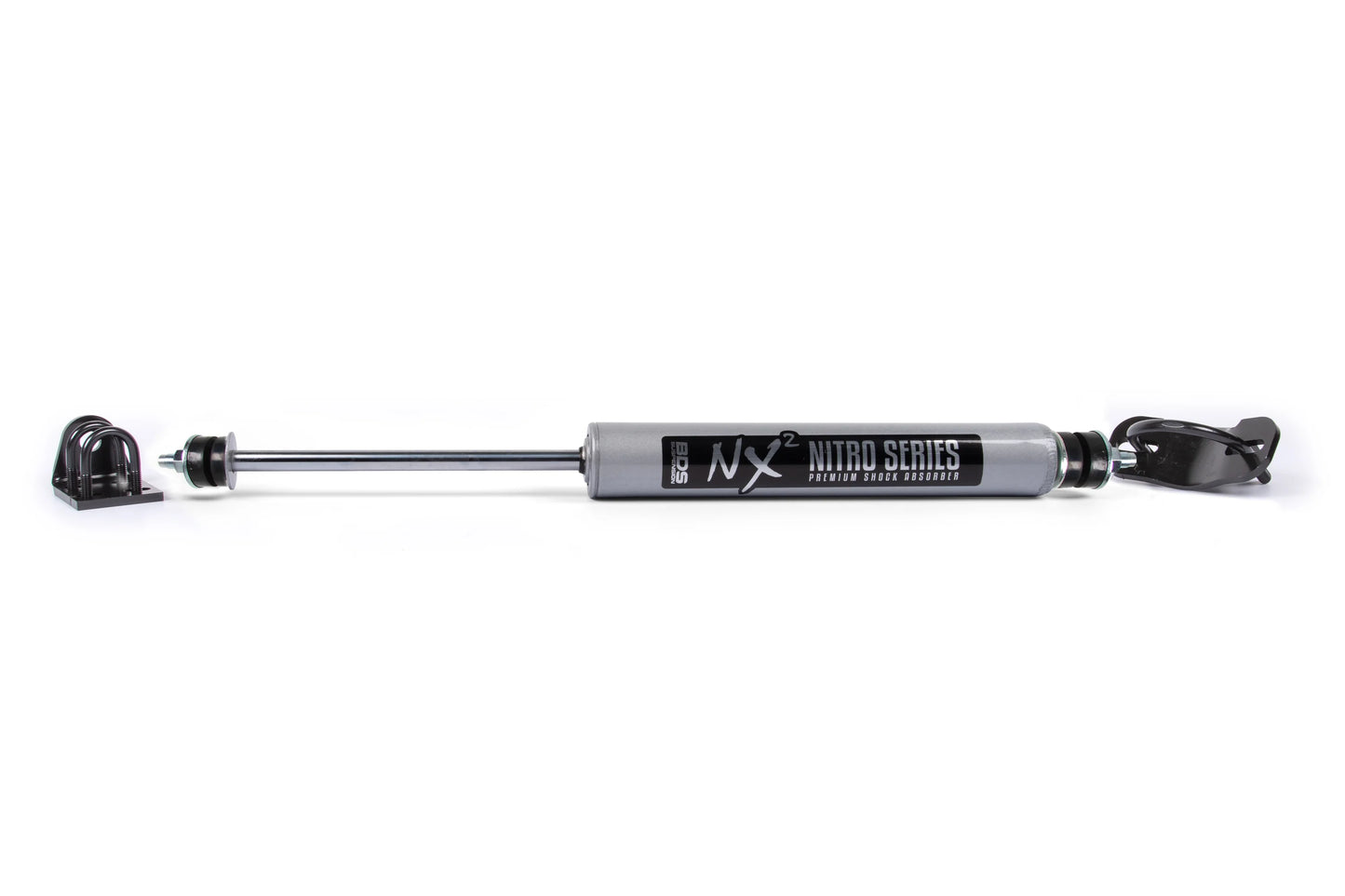 Single Steering Stabilizer Kit w/ NX2 Shock  Jeep CJ Series and M38A1 41-86 by BDS