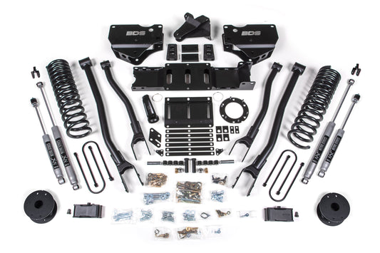 4 Inch Lift Kit w/ 4-Link | Ram 3500 w/ Rear Air Ride (19-24) 4WD | Gas