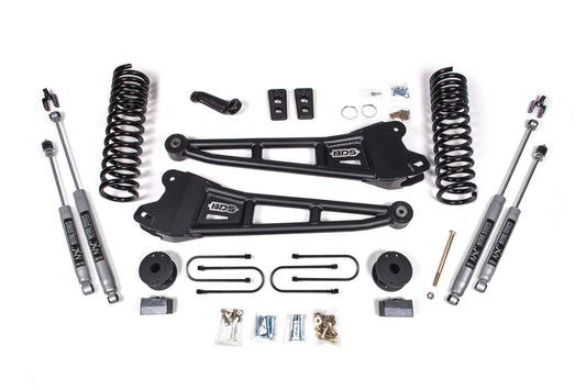 4 Inch Lift Kit w/ Radius Arm | Ram 3500 w/ Rear Air Ride (13-18) 4WD | Gas