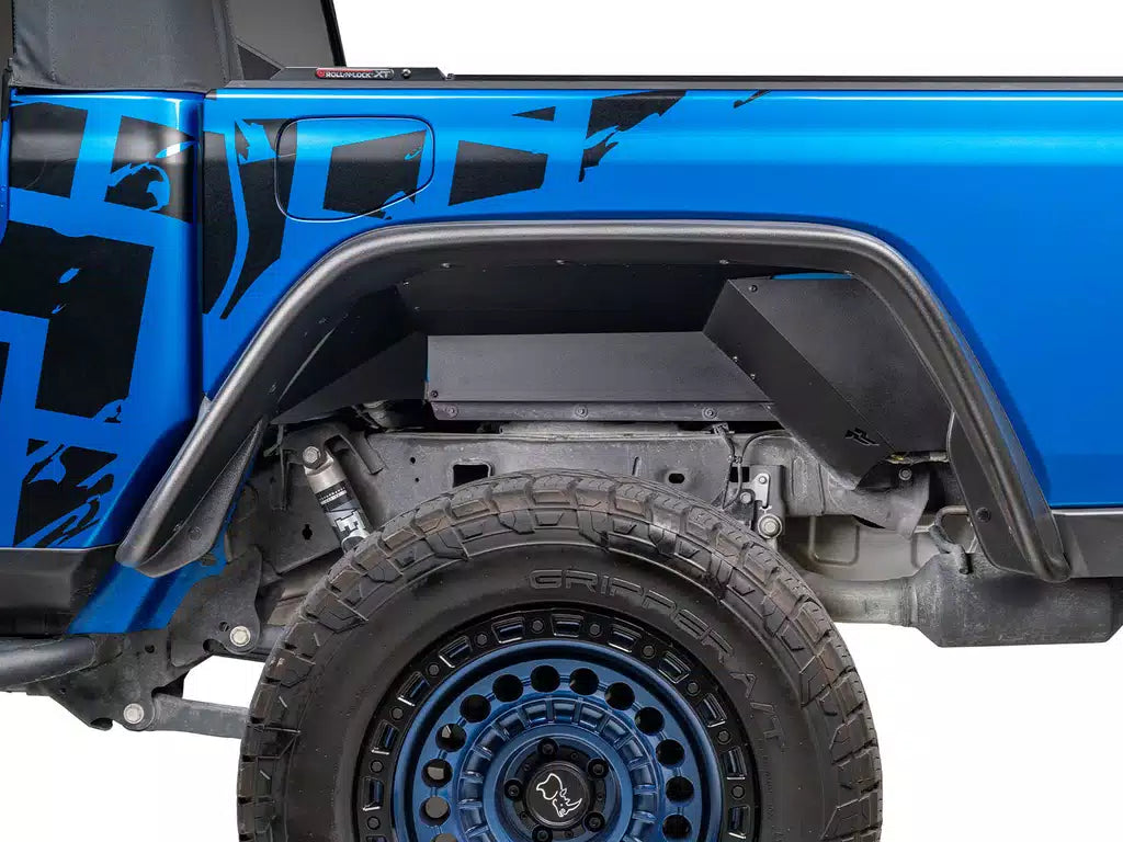 Front & Rear Inner Fender Liners for Jeep Wrangler 18-24 Gladiator 20-24 by Rugged Ridge