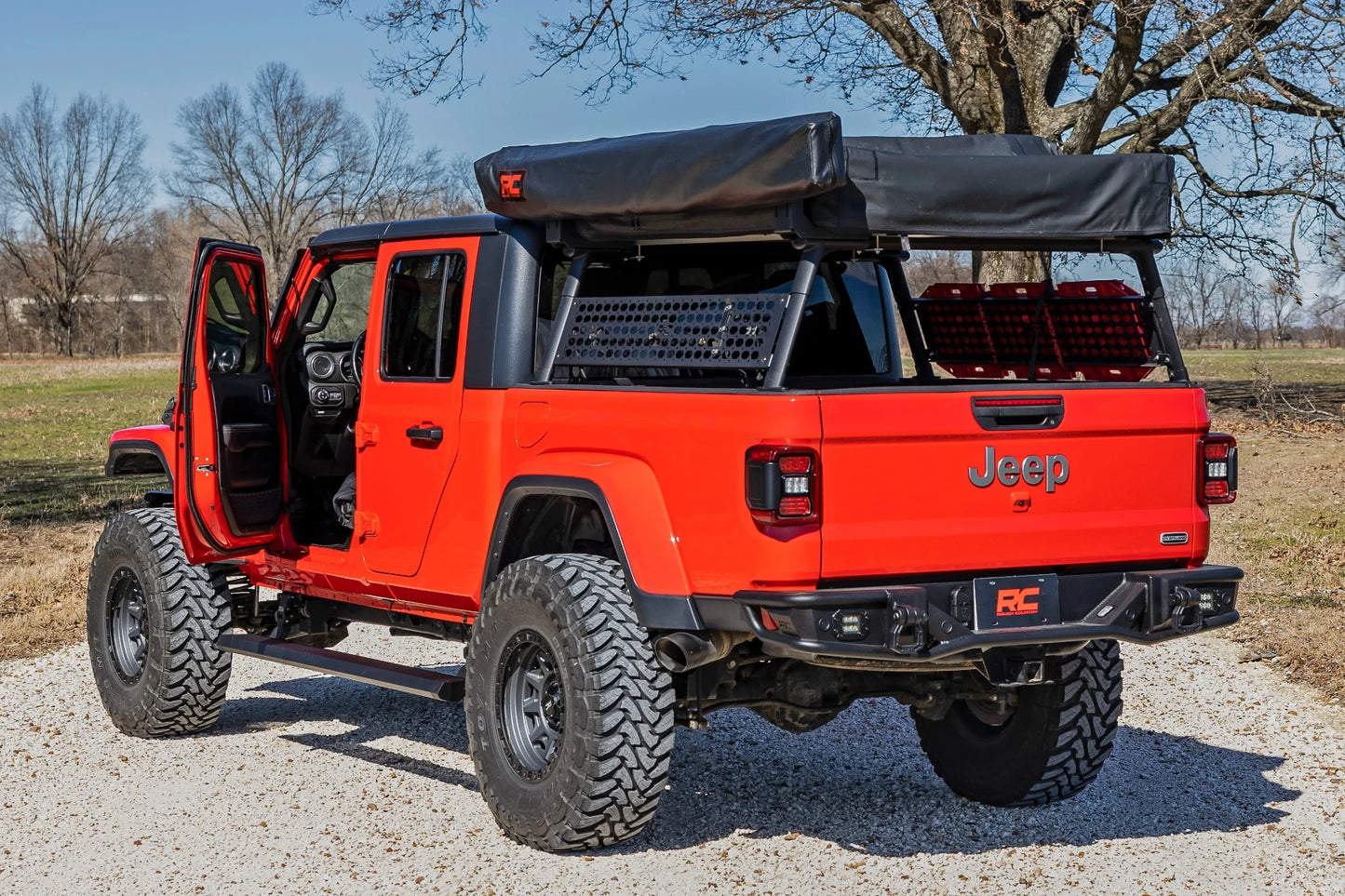 Power Running Boards Dual Electric Motor Jeep Gladiator JT 4WD 20-25 by Rough Country