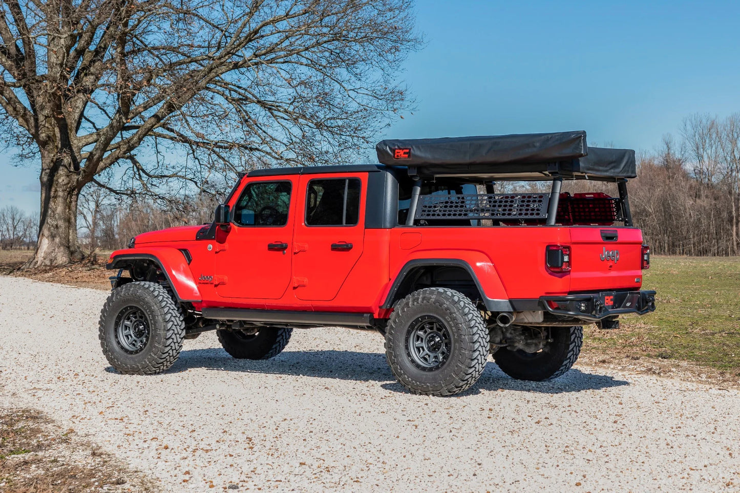 Power Running Boards Dual Electric Motor Jeep Gladiator JT 4WD 20-25 by Rough Country