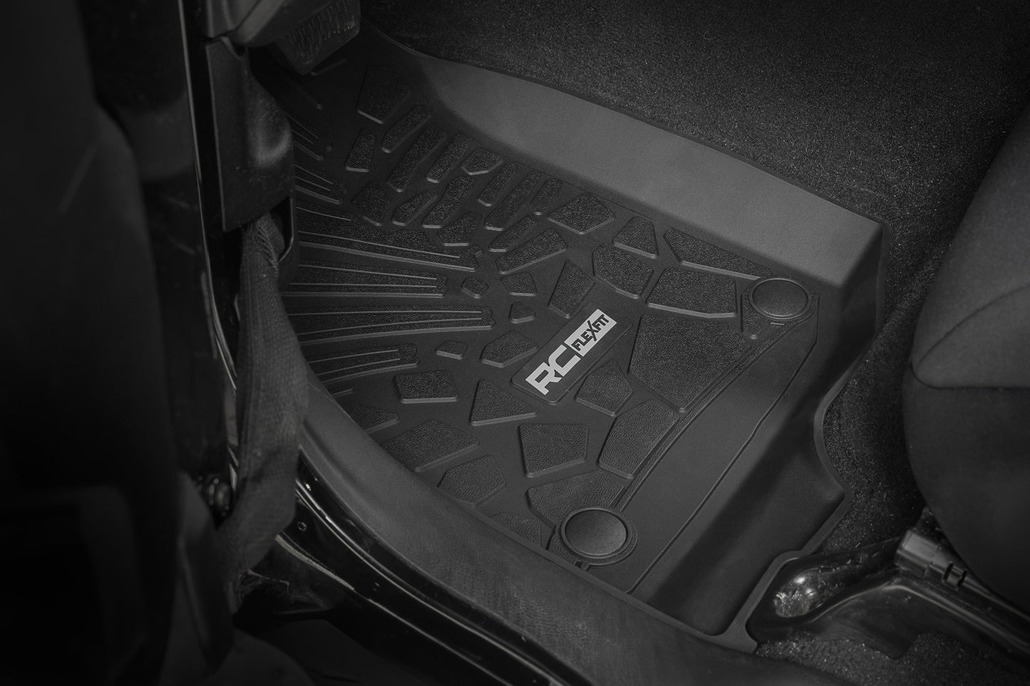 Flex Fit Floor Mats FR | 2 Door | Jeep Wrangler JL 4WD (2018-2025)