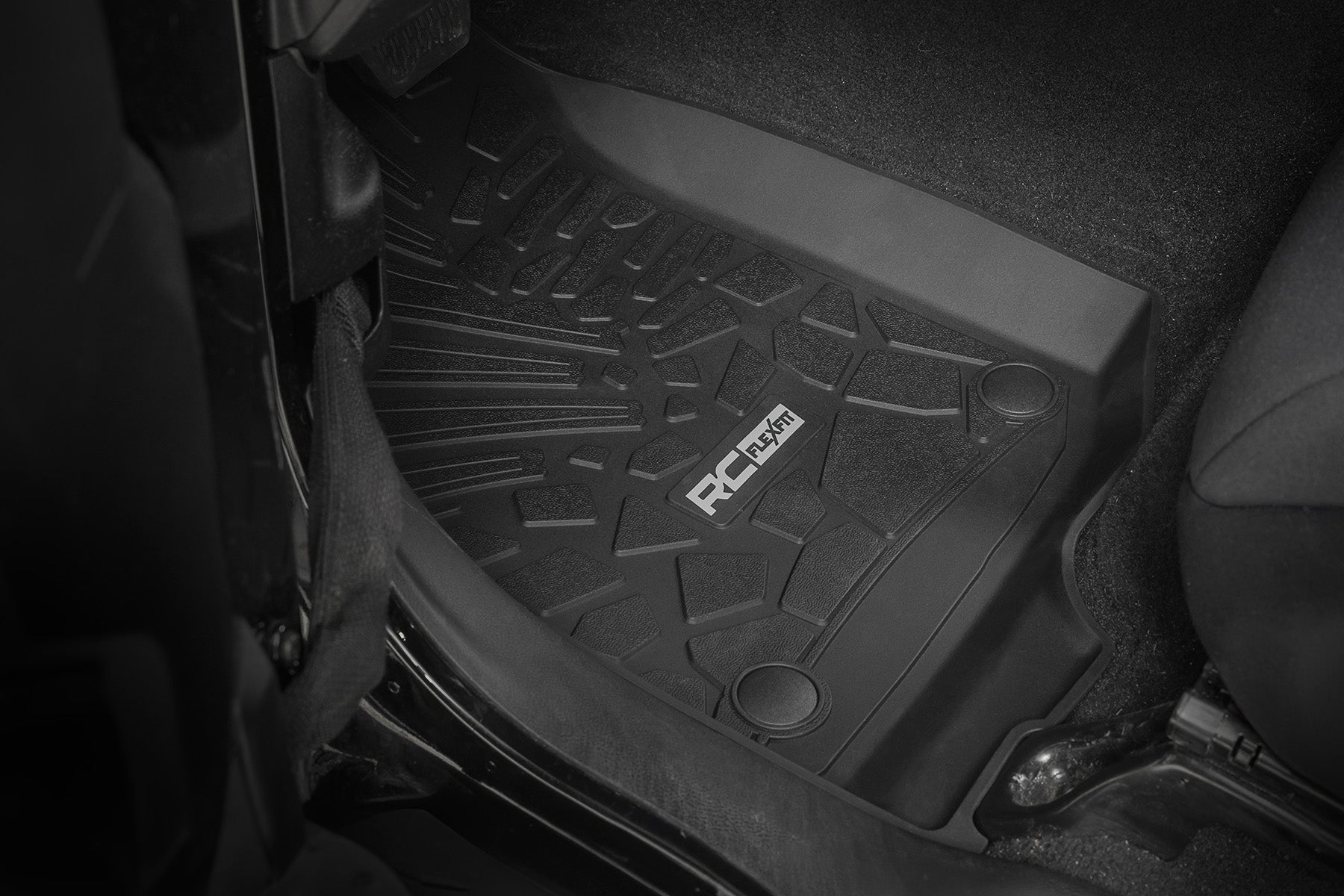 Flex Fit Floor Mats FR | 2 Door | Jeep Wrangler JL 4WD (2018-2025)