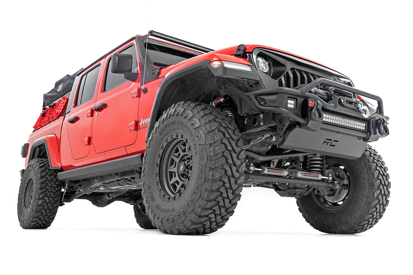 Power Running Boards Dual Electric Motor Jeep Gladiator JT 4WD 20-25 by Rough Country