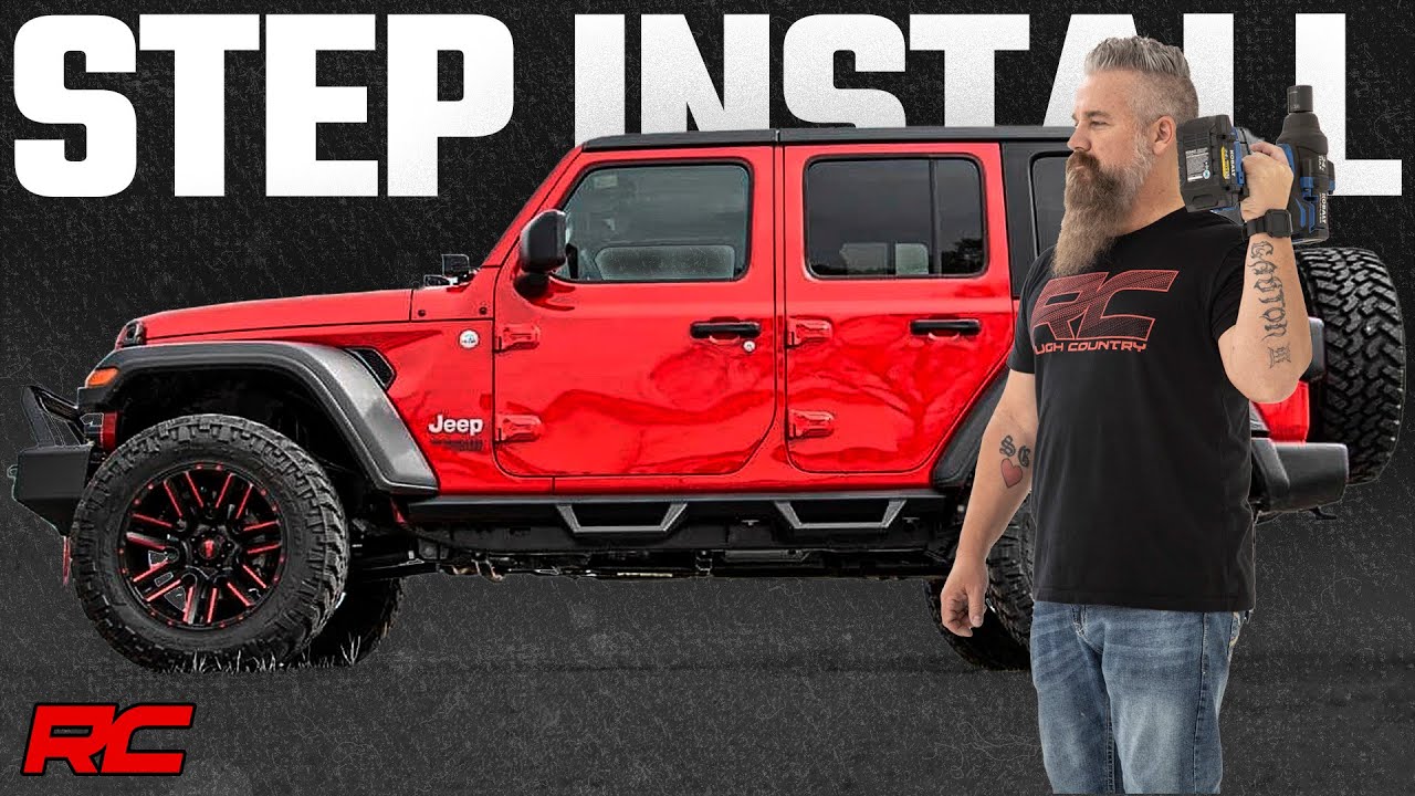 Contoured Drop Steps | 4 Door | Jeep Wrangler JL (21-25)/Wrangler Unlimited (18-25)