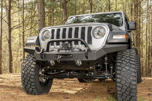HD Front Bumper Jeep Wrangler JK, JL, JT Gladator 07-24 by Rugged Ridge