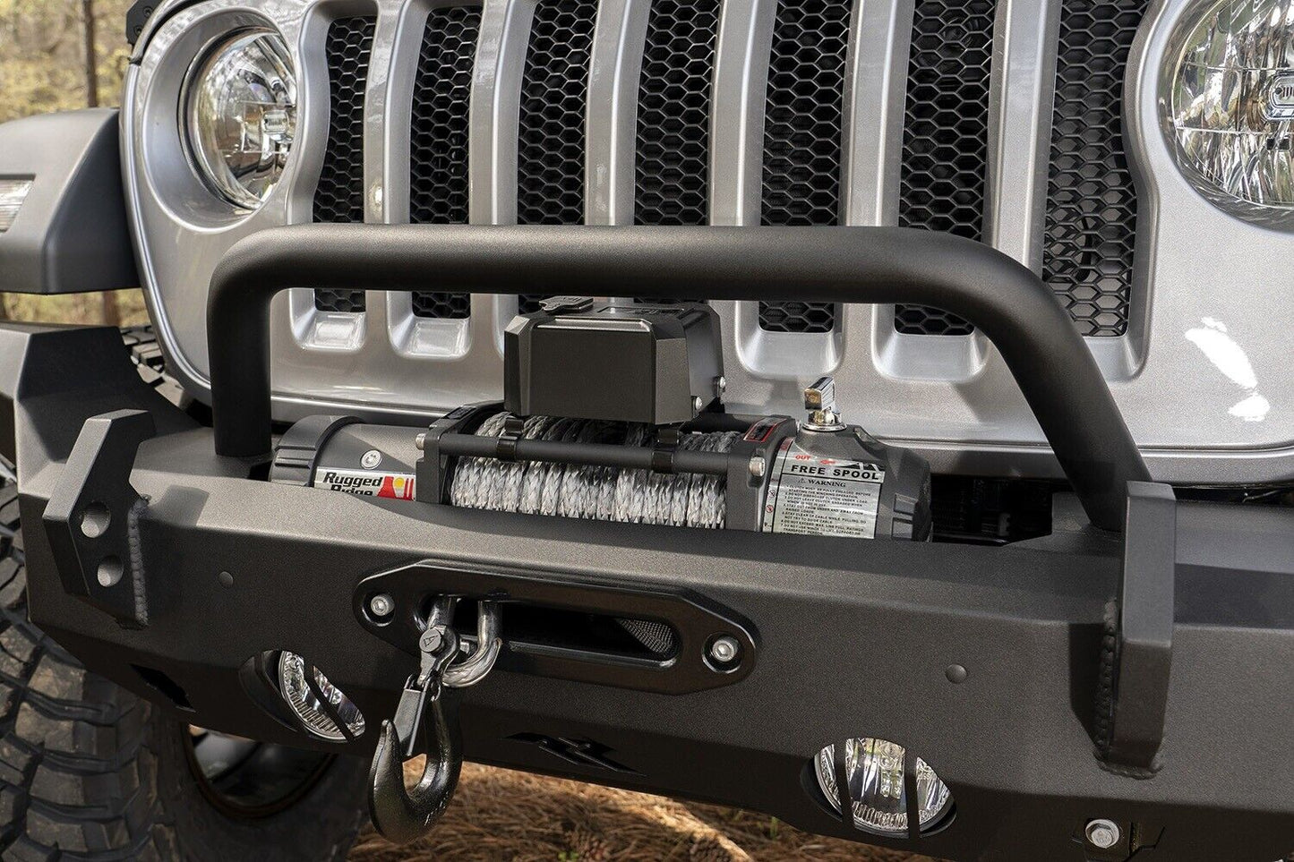HD Front Bumper Jeep Wrangler JK, JL, JT Gladator 07-24 by Rugged Ridge