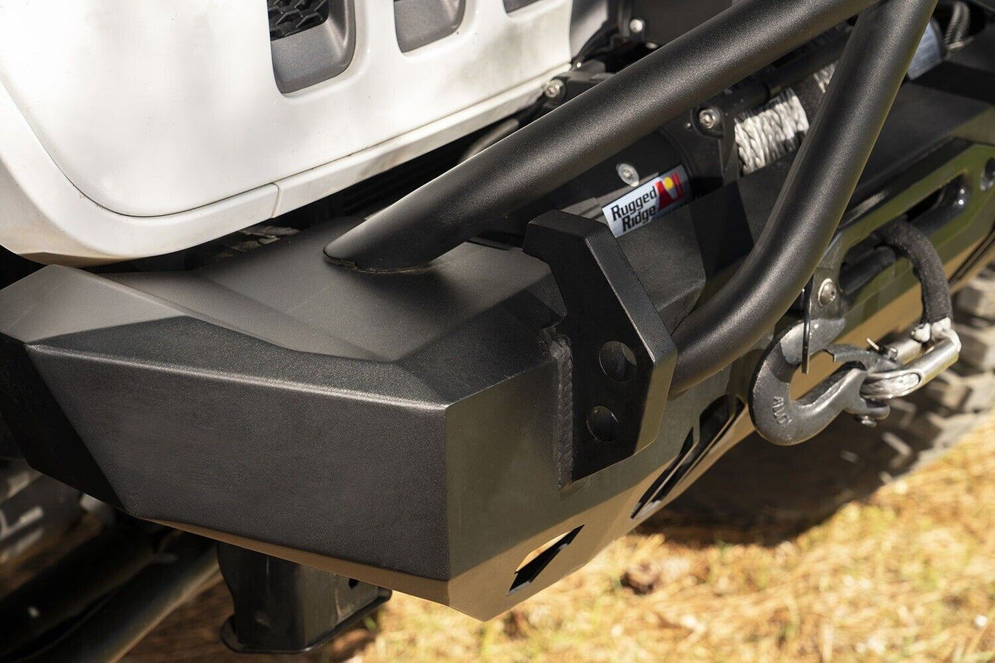 HD Bumper Stubby Front  Wrangler JK, JL, JT Gladiator 07-24 by Rugged Ridge