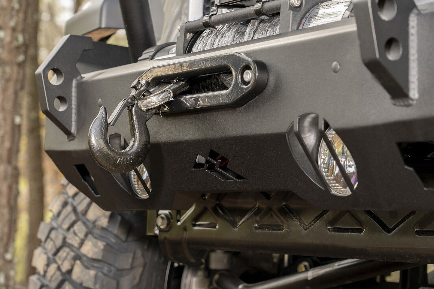 HD Front Bumper Jeep Wrangler JK, JL, JT Gladator 07-24 by Rugged Ridge