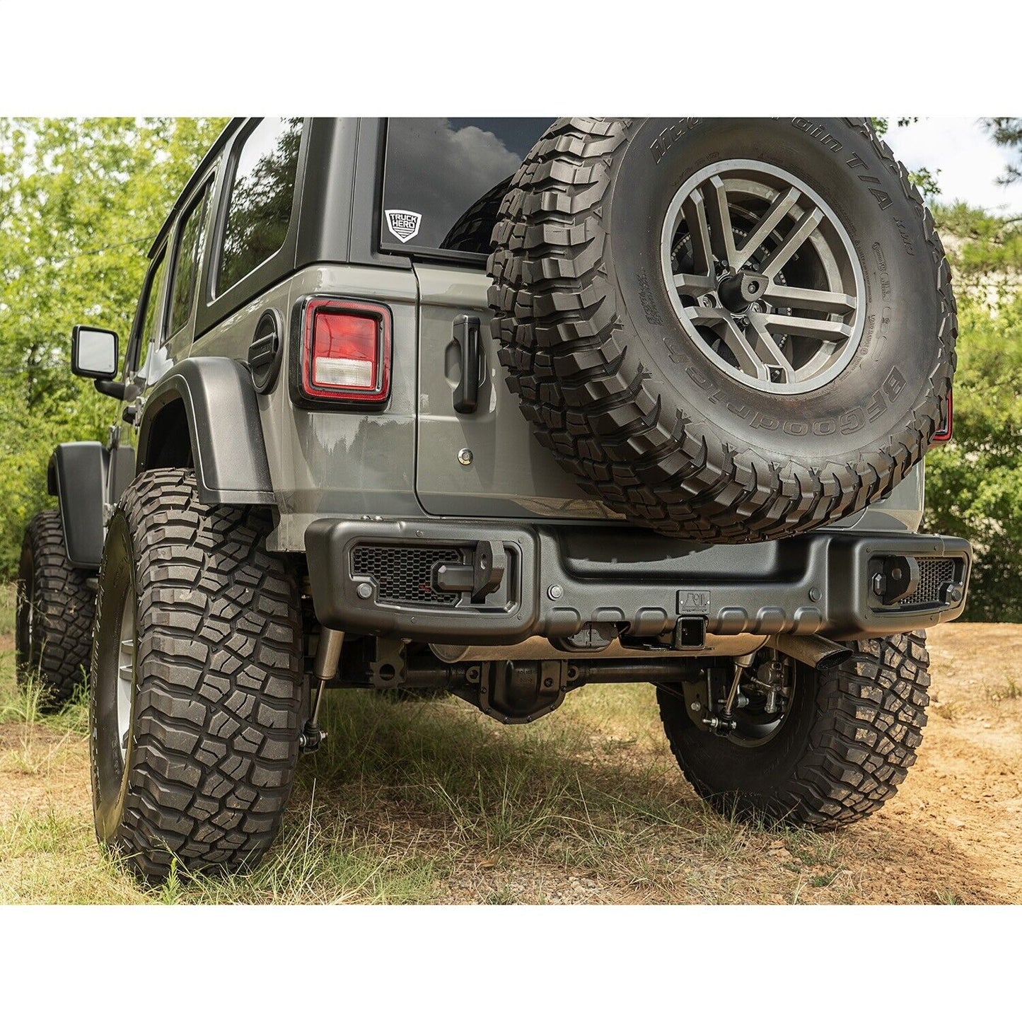 Spartan Rear Bumper Black Jeep Wrangler JL 18-23 by Rugged Ridge