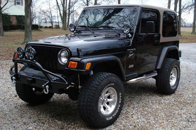 Zone Offroad 4-Inch Suspension Lift Kit Nitro Shocks Jeep Wrangler TJ