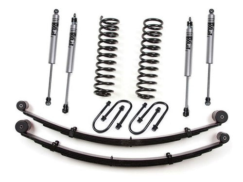 Zone Offroad 3-Inch Coil Leaf Spring Lift Kit Fox Shocks Jeep Cherokee XJ 84-01