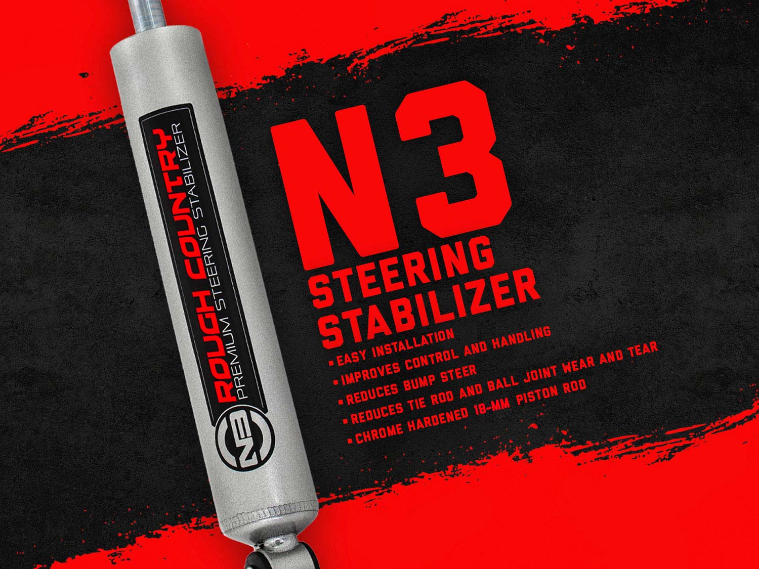 N3 Steering Stabilizer for Multiple Makes & Models Dodge/Jeep