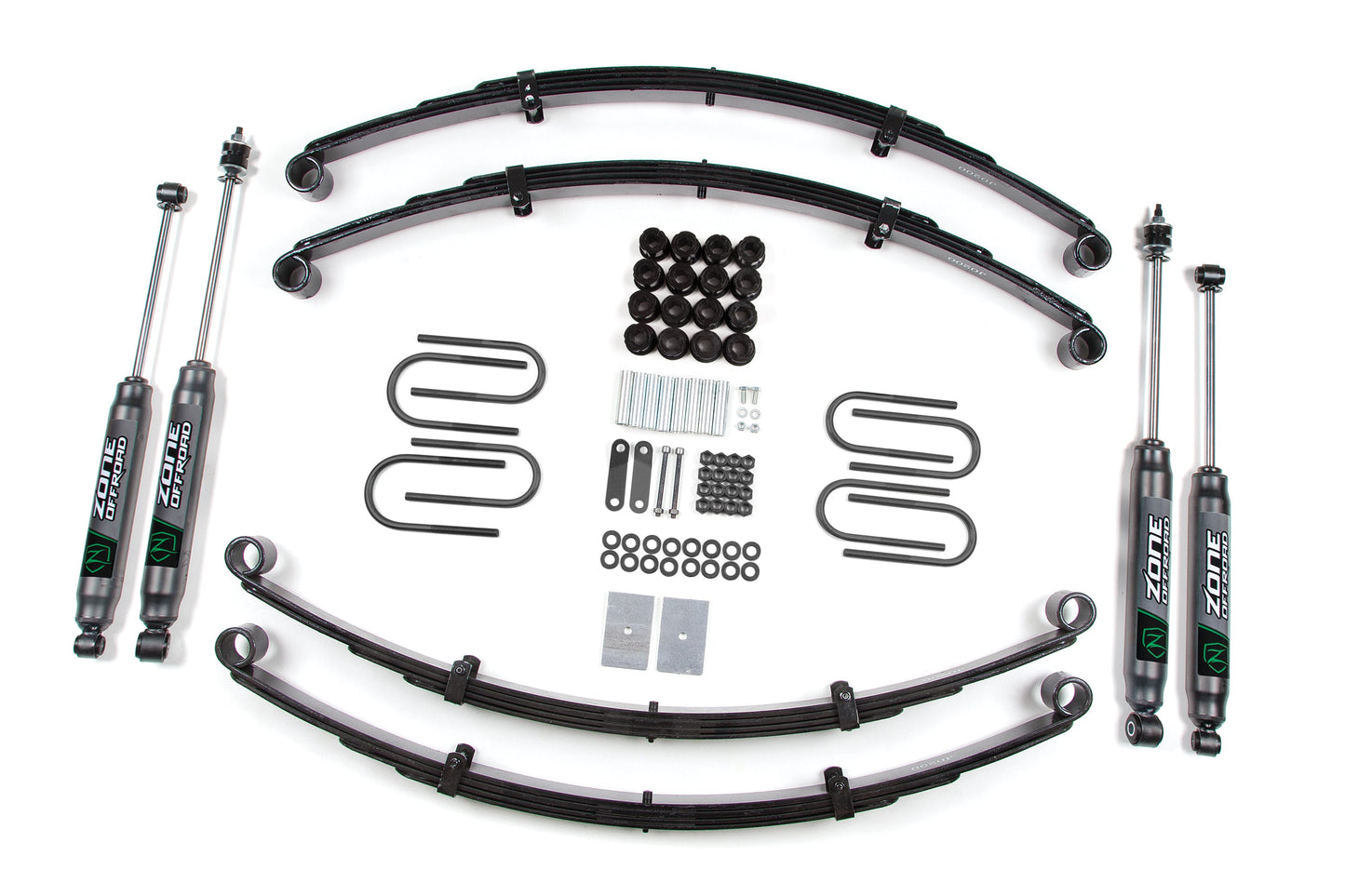 Rugged Jeep Wrangler YJ 2-Inch Suspension Lift Kit for 31-inch Tires